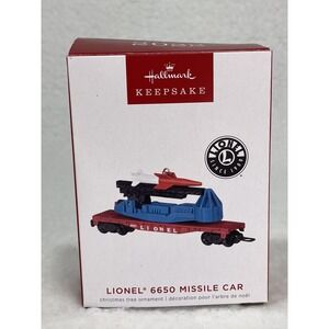 Hallmark Keepsake 2022 Lionel 6650 Missile Car Ornament NIB!